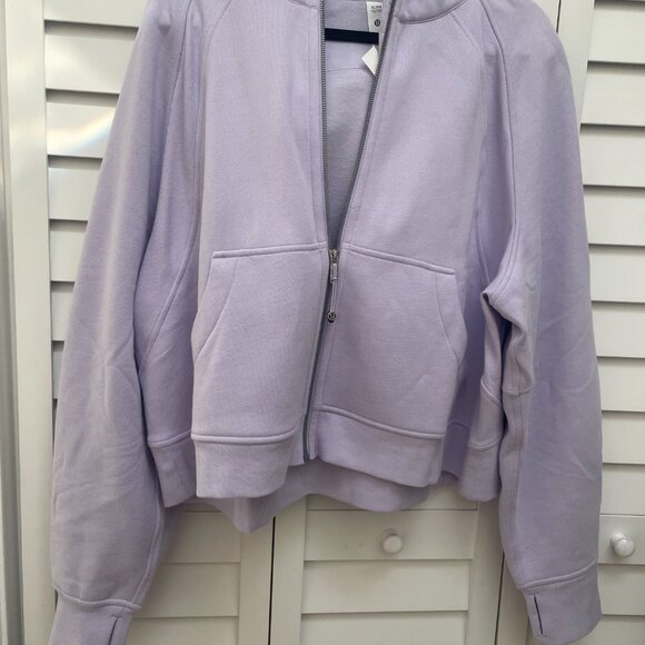 Lululemon Oversized Full Zip Scuba Lavender Frost - Picture 3 of 6